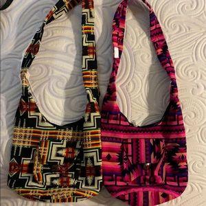 Hand made sling shoulder bag from Ecuador